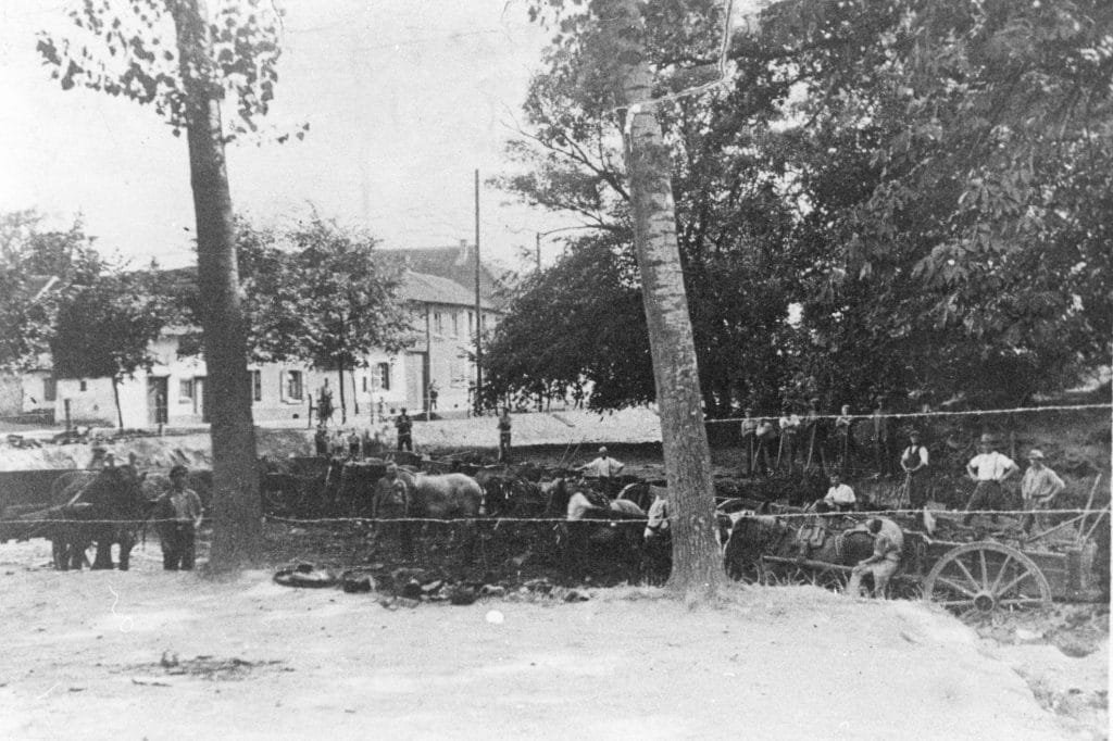 1923 -Entschlammung der Maar - Schwarzer Pfuhl genannt