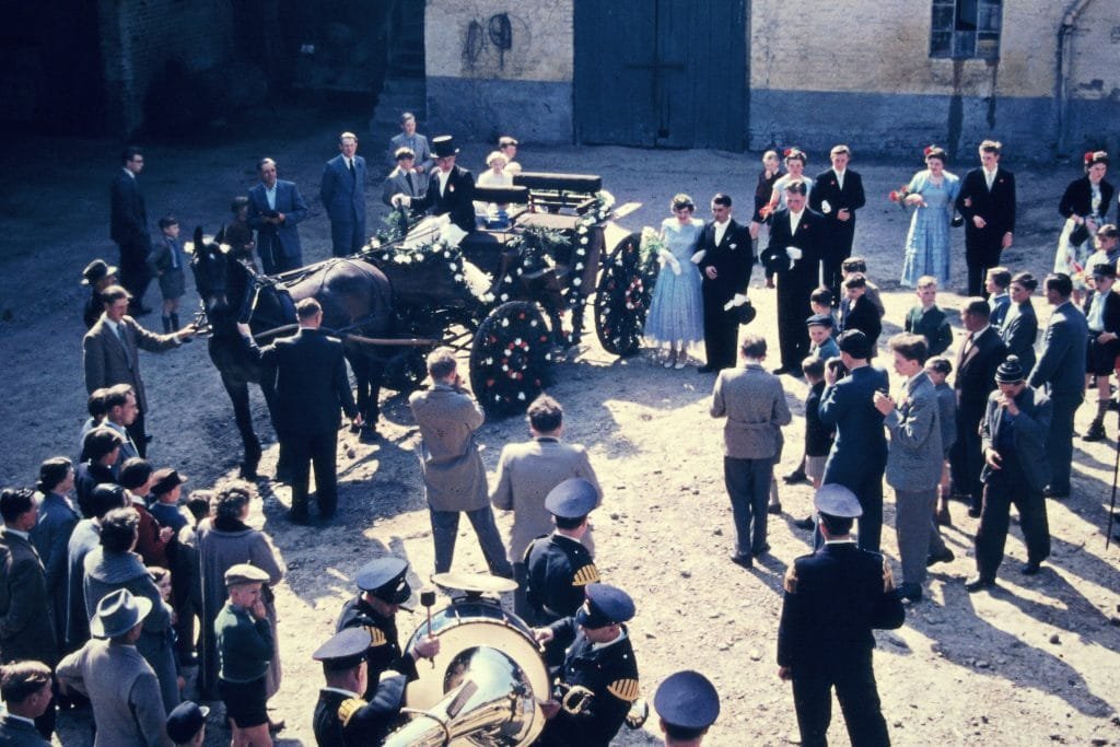 1957 Maifest Aufstellung auf dem Hof-Lübbers