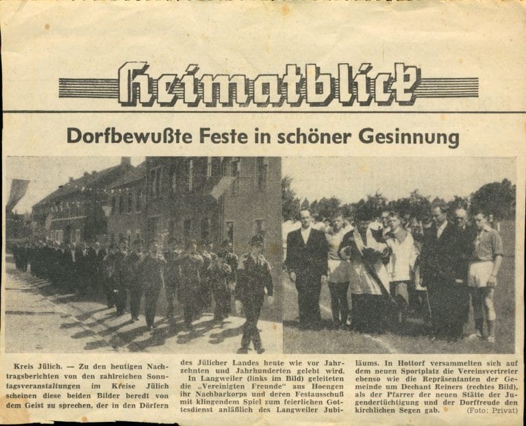 Einweihung Sportplatz