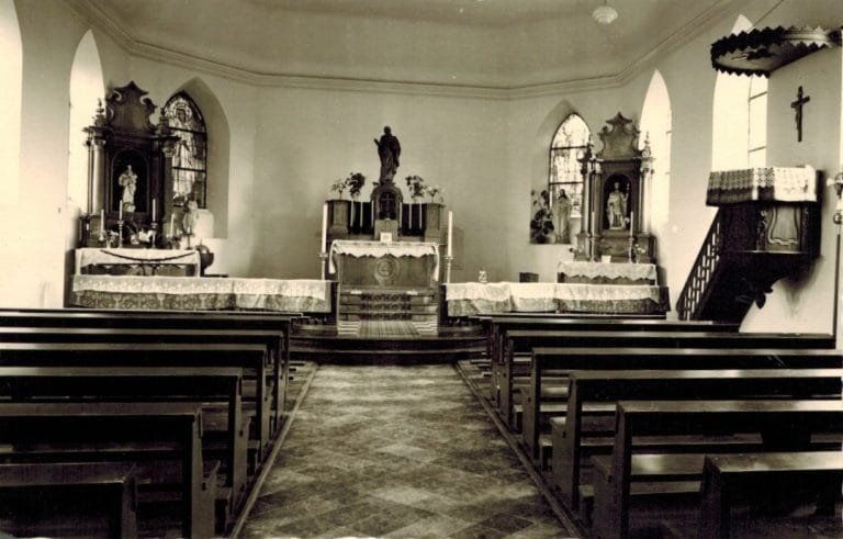 1962 Hottorf Kirche mit Georgsaltar