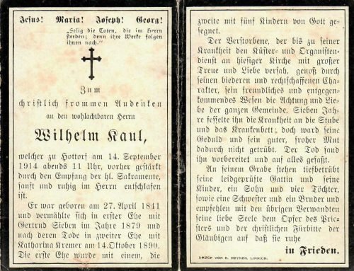 1914-09-14 Wilhelm Kaul 