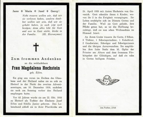 1950-12-10 Magdalena Hochstein geb Effen