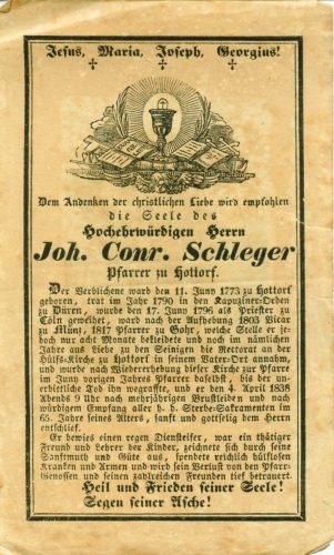 1838-04-04 Johannes Conrad Schleger (Pfarrer)