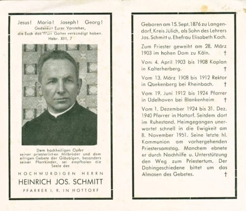 1951-11-08 Heinrich Josef Schmitt (Pfarrer)